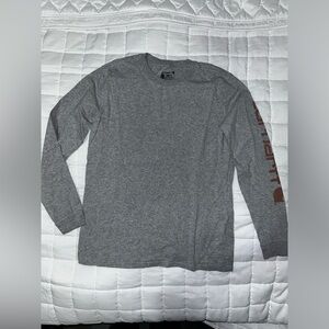 WOMEN'S CARHARTT LOOSE FIT HEAVYWEIGHT LONG-SLEEVE LOGO SLEEVE GRAPHIC T-SHIRT